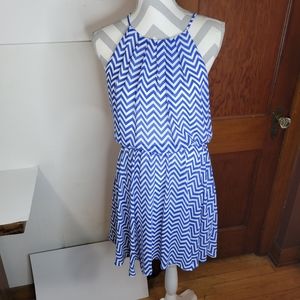 Womans Takara Short Chevron Elastic Waist Chiffon Size Med Lined